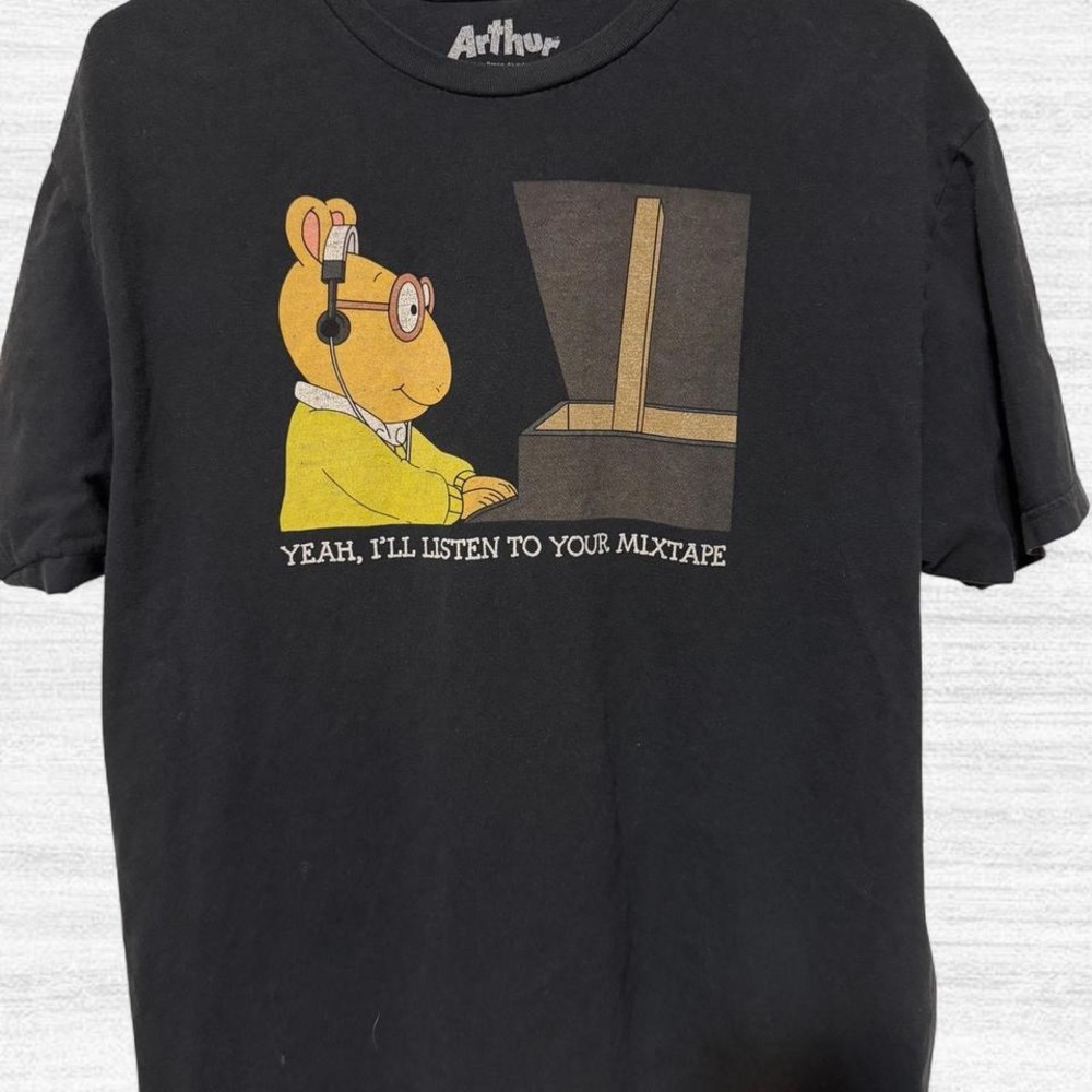 Arthur Graphic Black T-Shirt